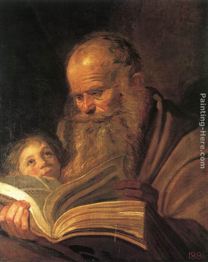 St. Matthew painting - Frans Hals St. Matthew art painting